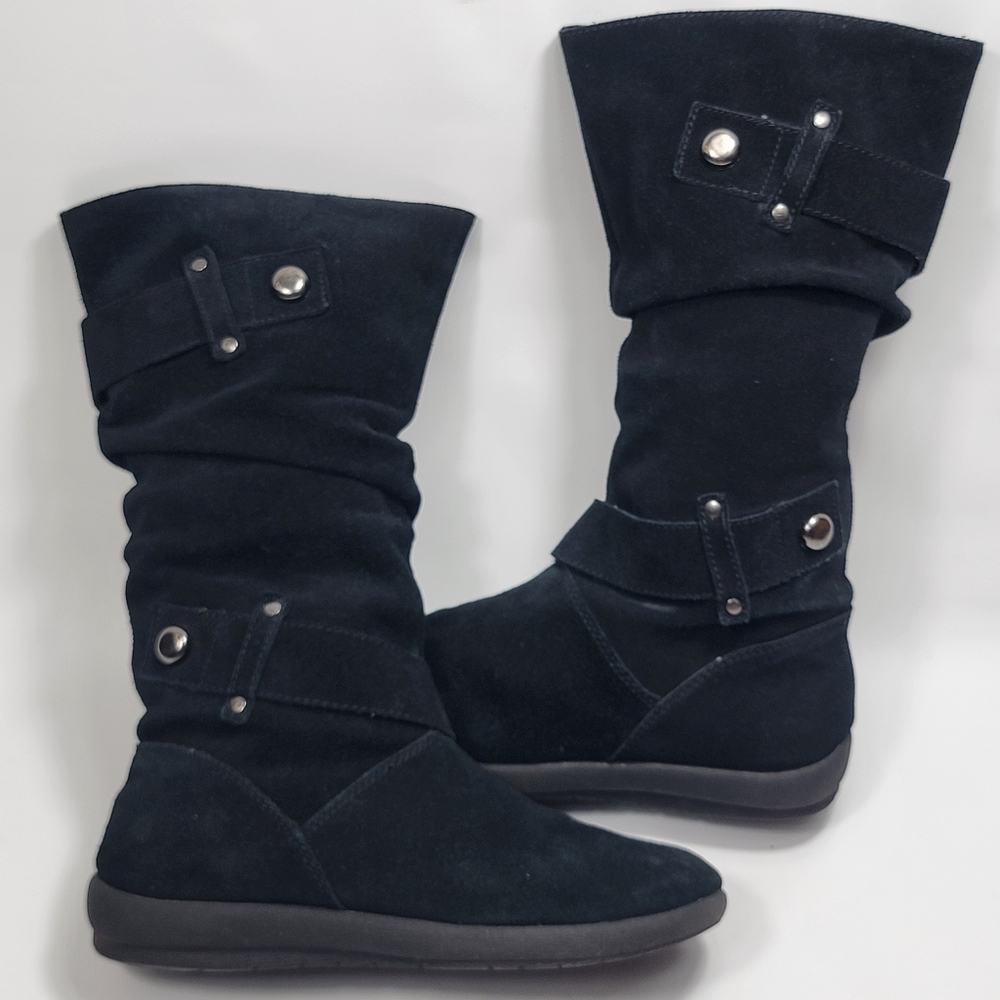 Black Suede Women's Boots